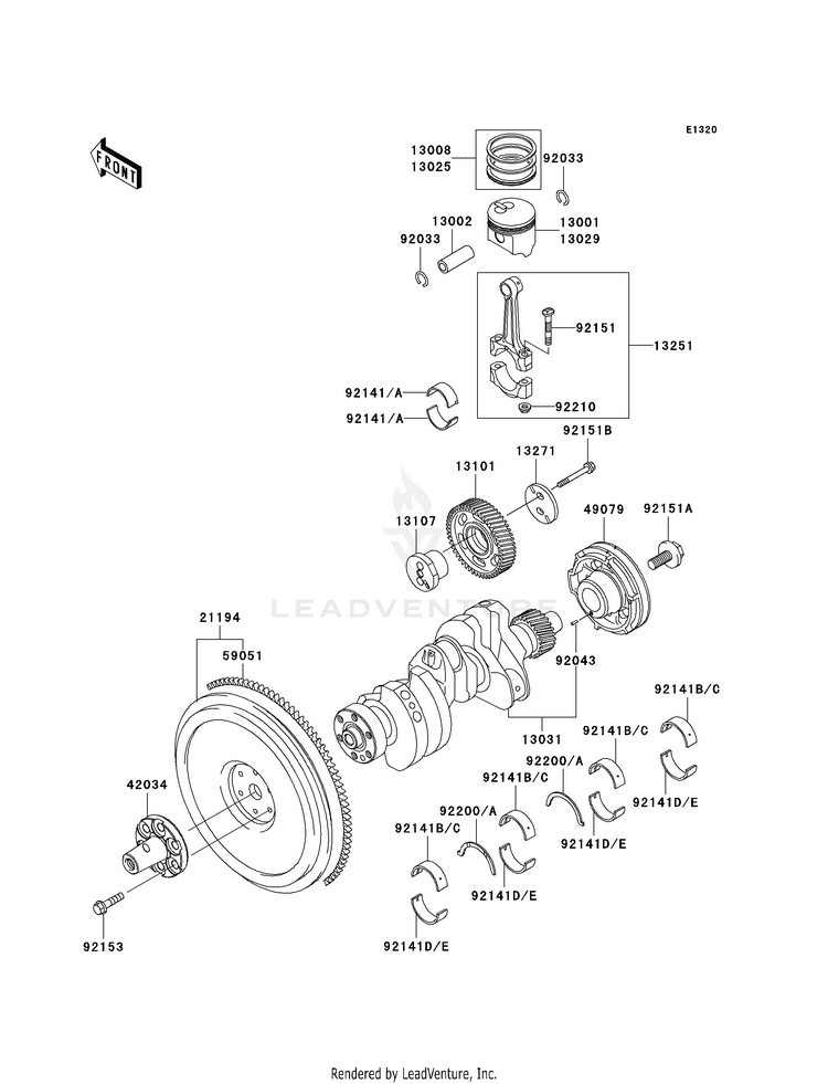 Crankshaft/Piston(S) Schematic