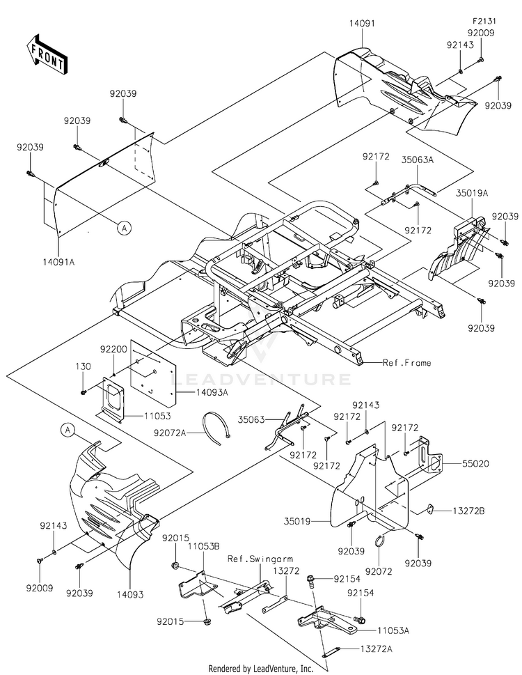 Frame Fittings(Rear) Schematic