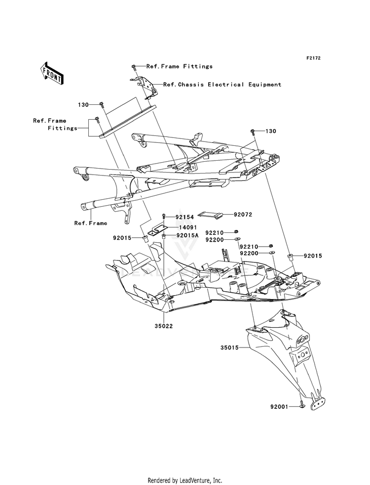 Rear Fender(S) Schematic