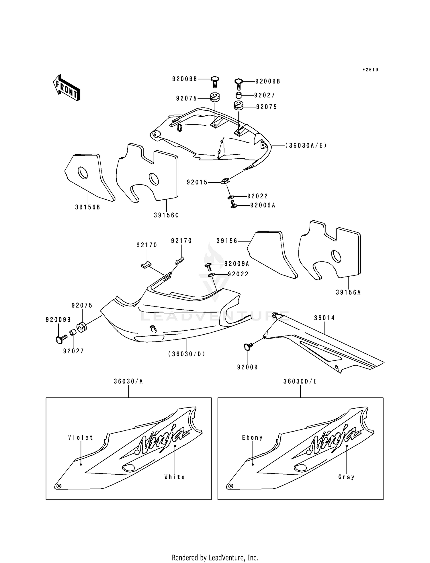 SIDE COVERS/CHAIN COVER (ZX900-B1)