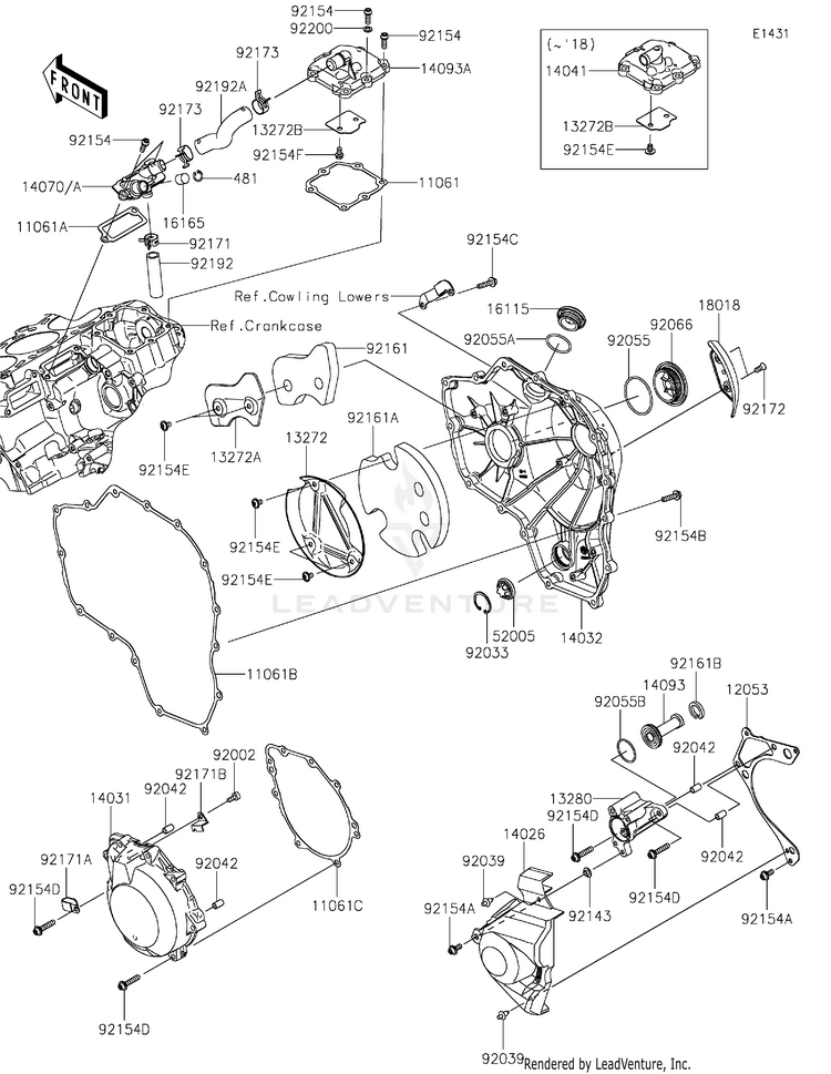 Engine Cover(S) Schematic