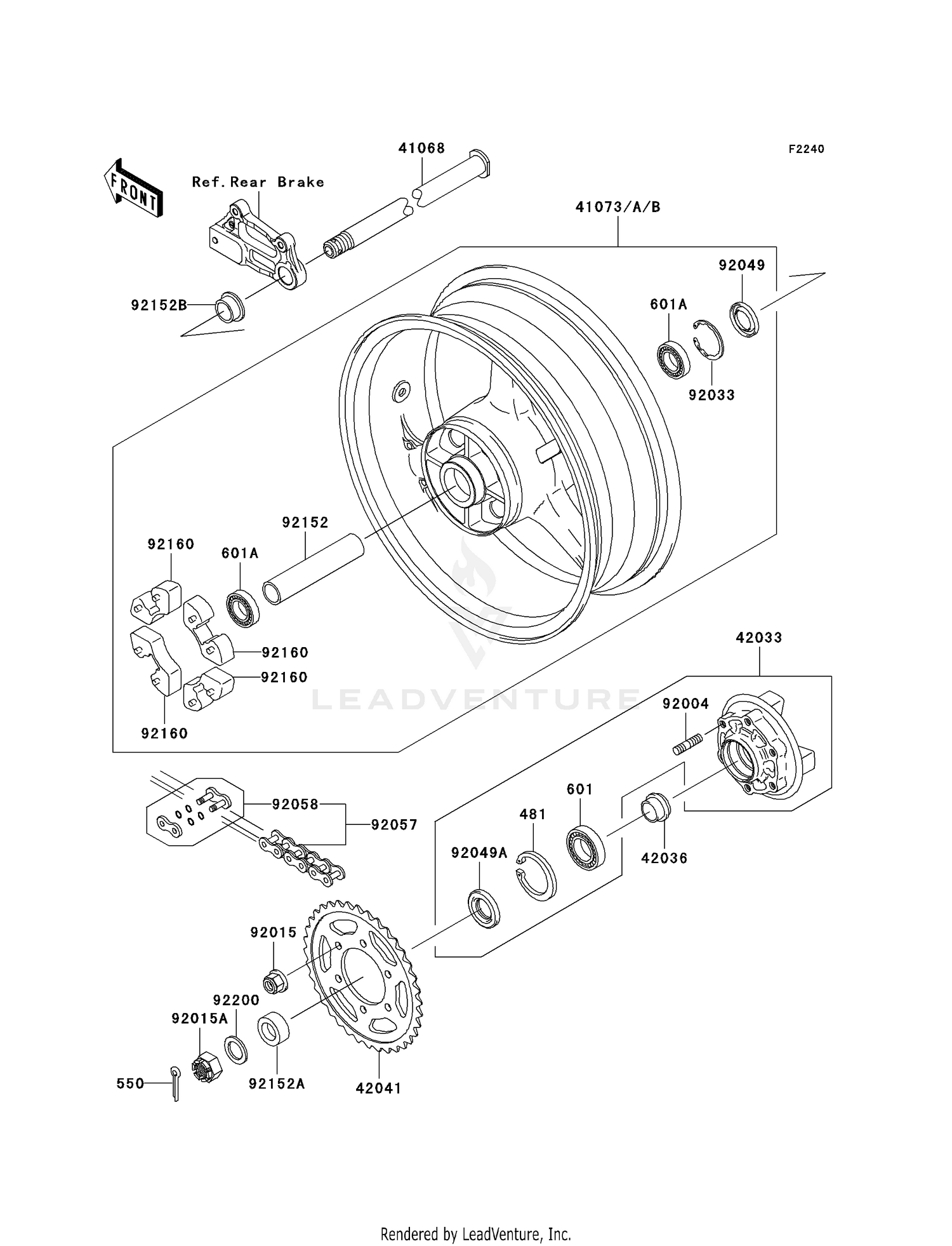 REAR WHEEL/CHAIN