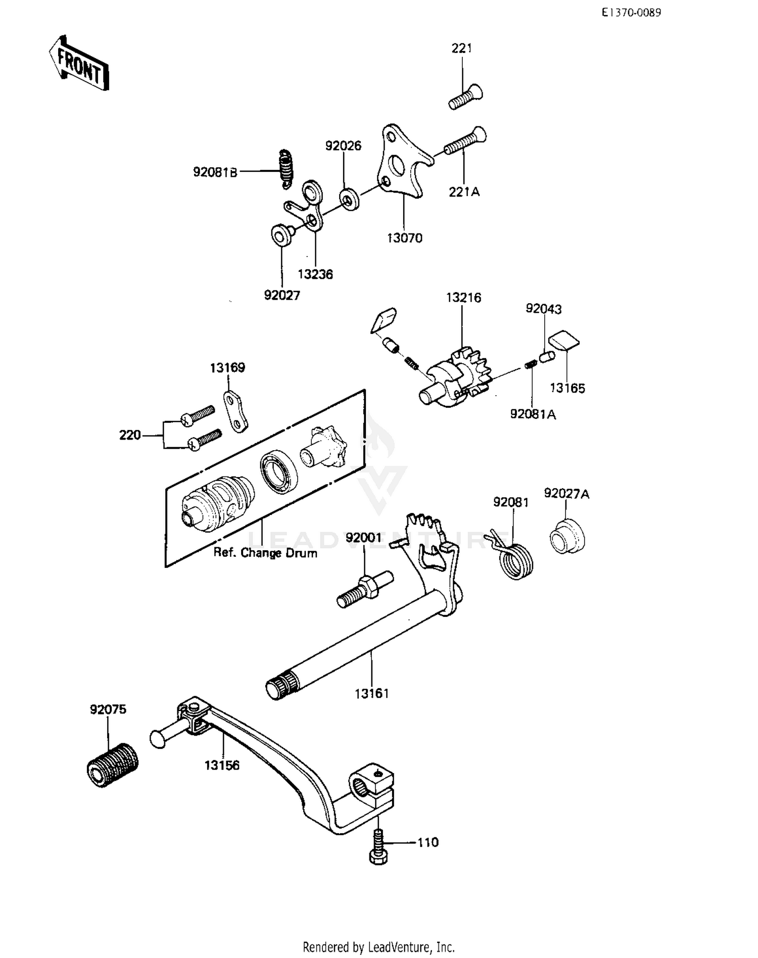 GEAR CHANGE MECHANISM ('83 A1)