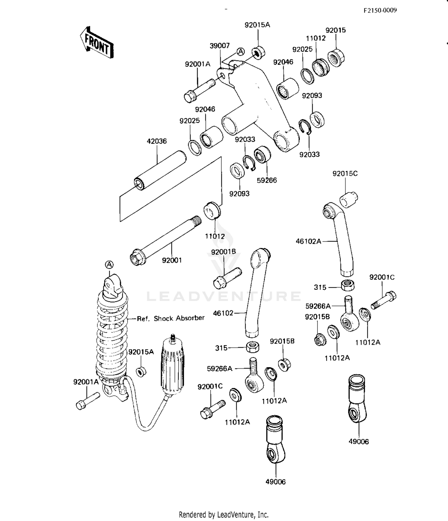REAR SUSPENSION (KX125-B1)
