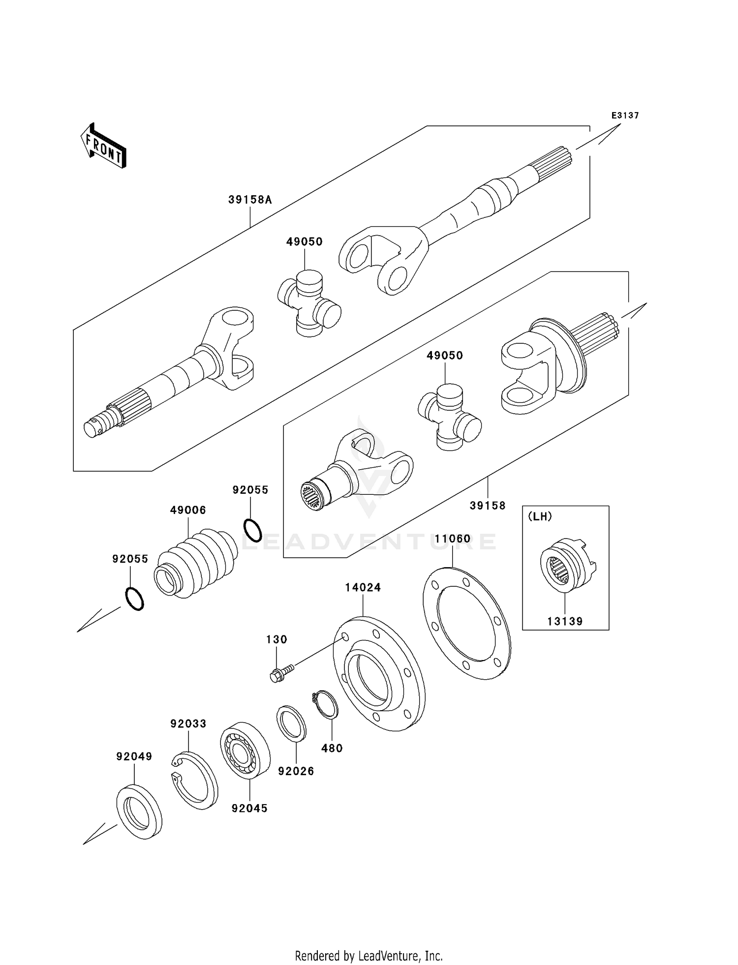 DRIVE SHAFT-REAR