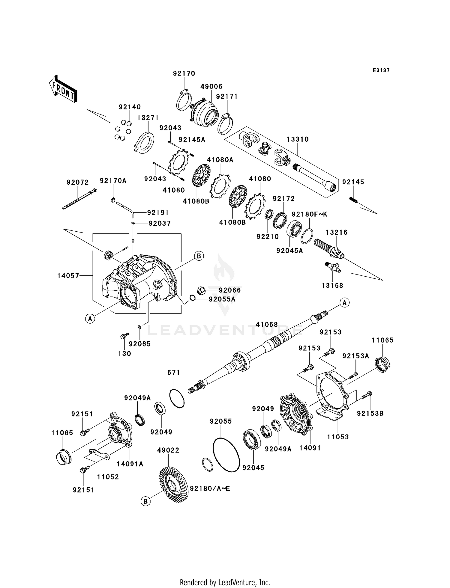 DRIVE SHAFT-REAR