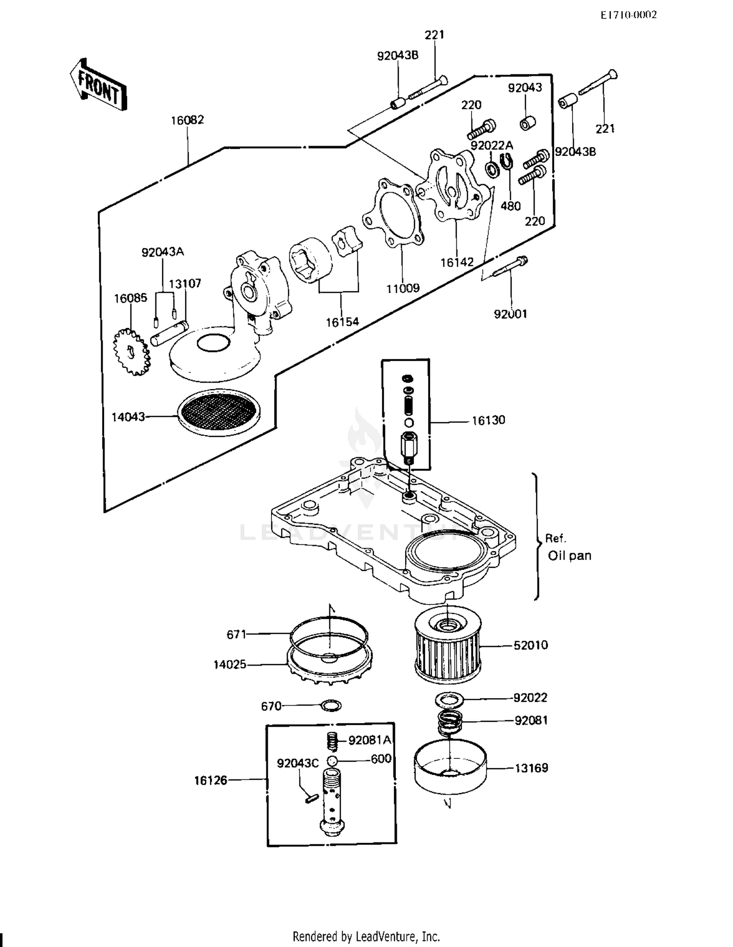 OIL PUMP/OIL FILTER ('83 H3)