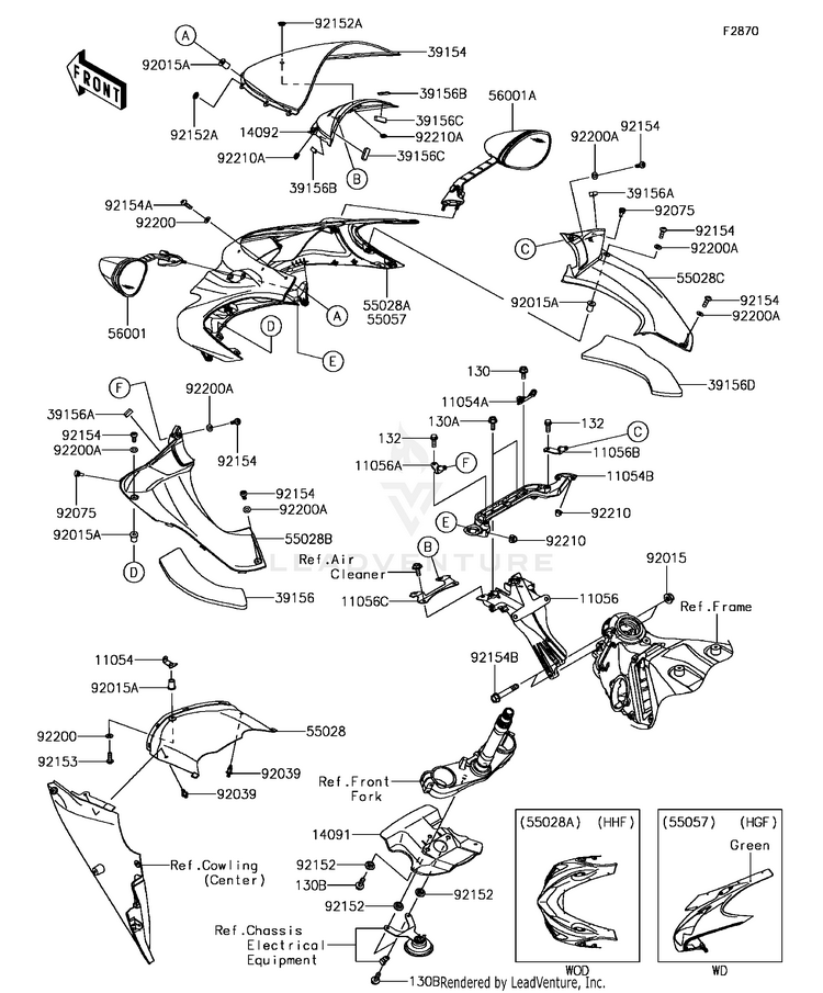Cowling(Upper) Schematic