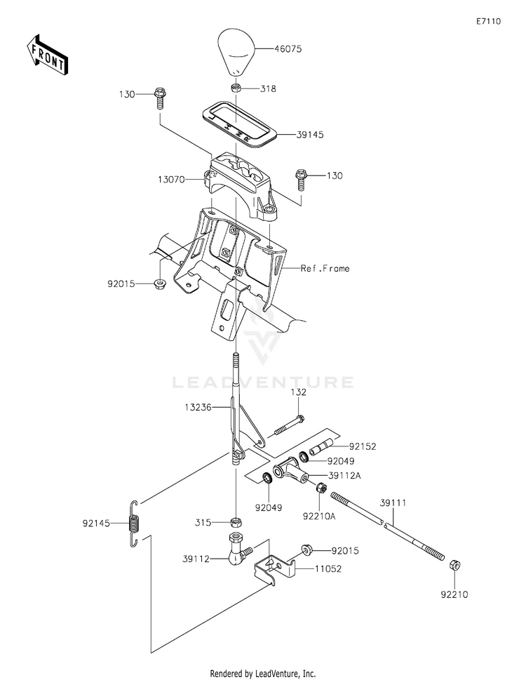 Control KVF750HLF Brute Force 750 4x4i EPS Camo (2020) Schematic