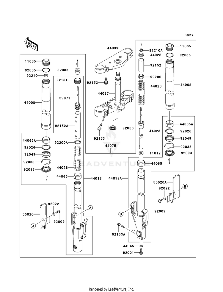 Front Fork (B1) Schematic