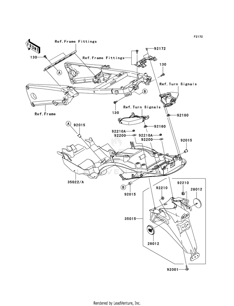 Rear Fender(S) Schematic