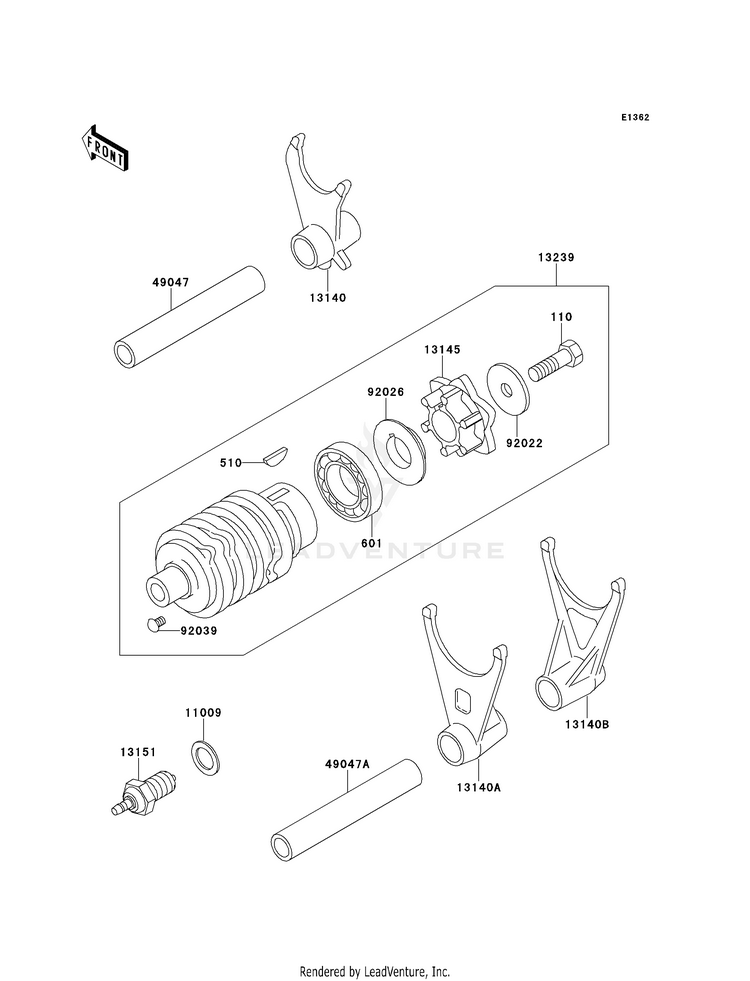 Change Drum/Shift Fork Schematic