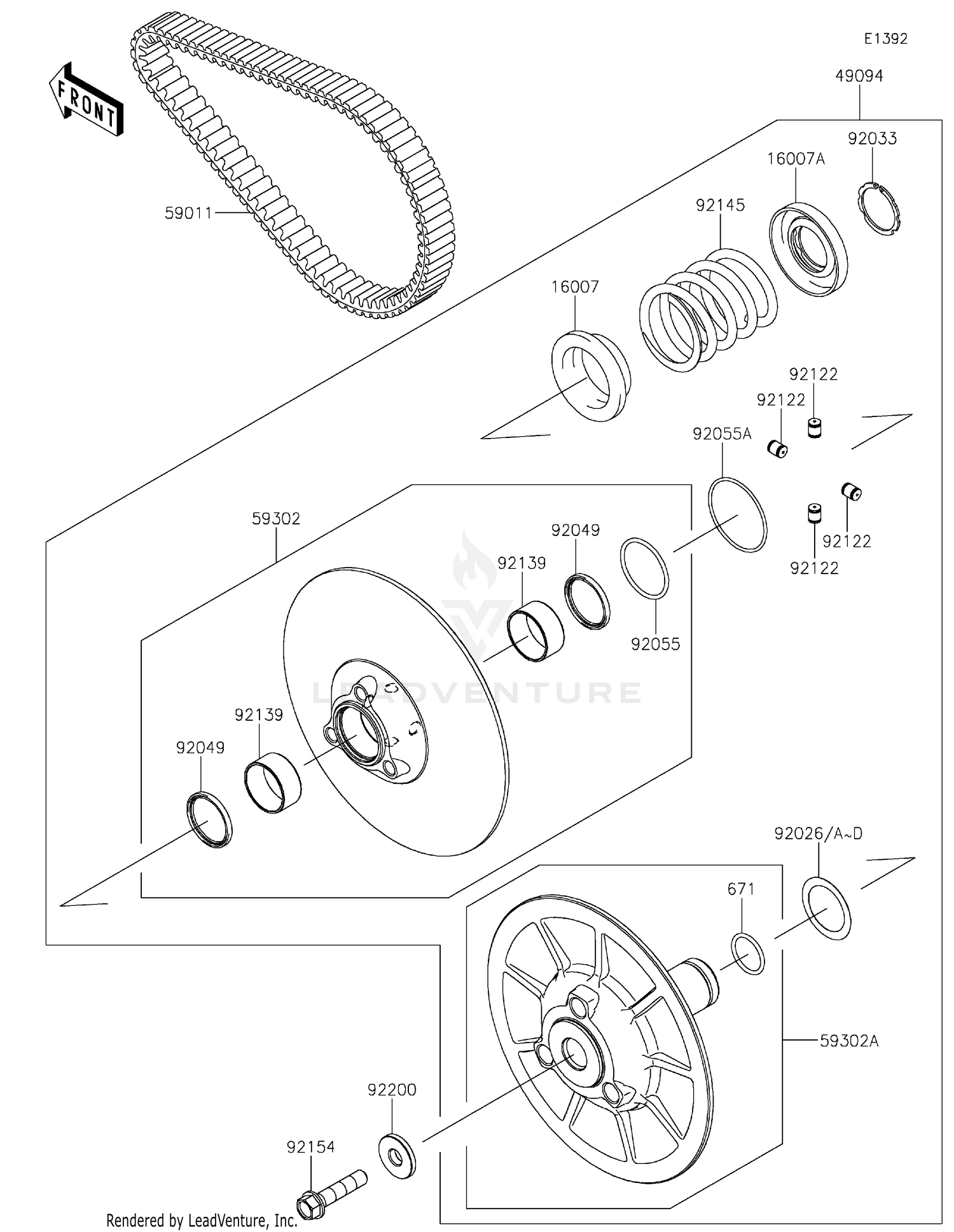 Driven Converter/Drive Belt