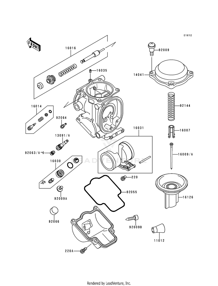 Carburetor Parts Schematic