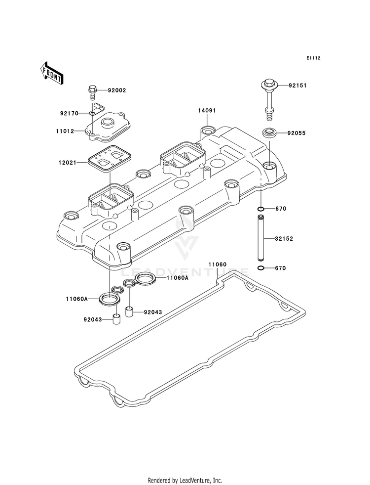Cylinder Head Cover Schematic