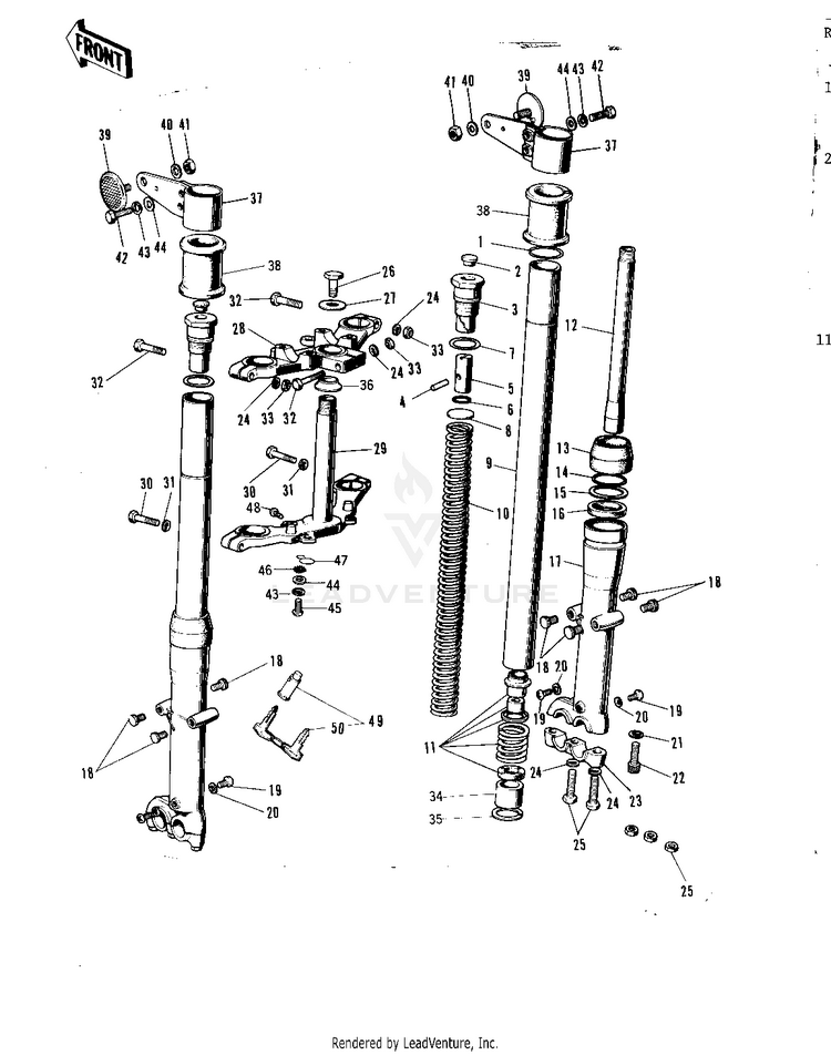 Front Fork Schematic