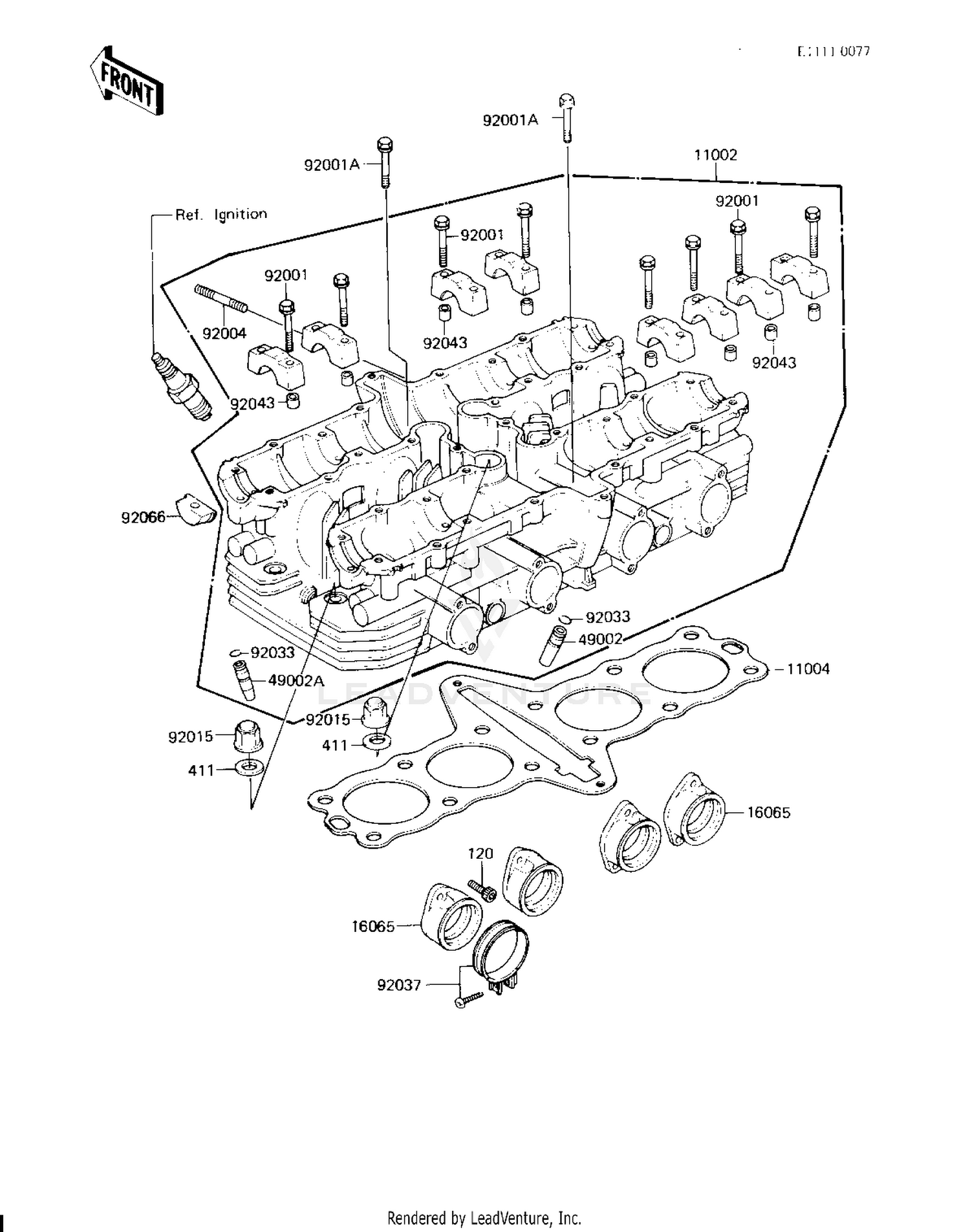 CYLINDER HEAD (KZ750-H4)