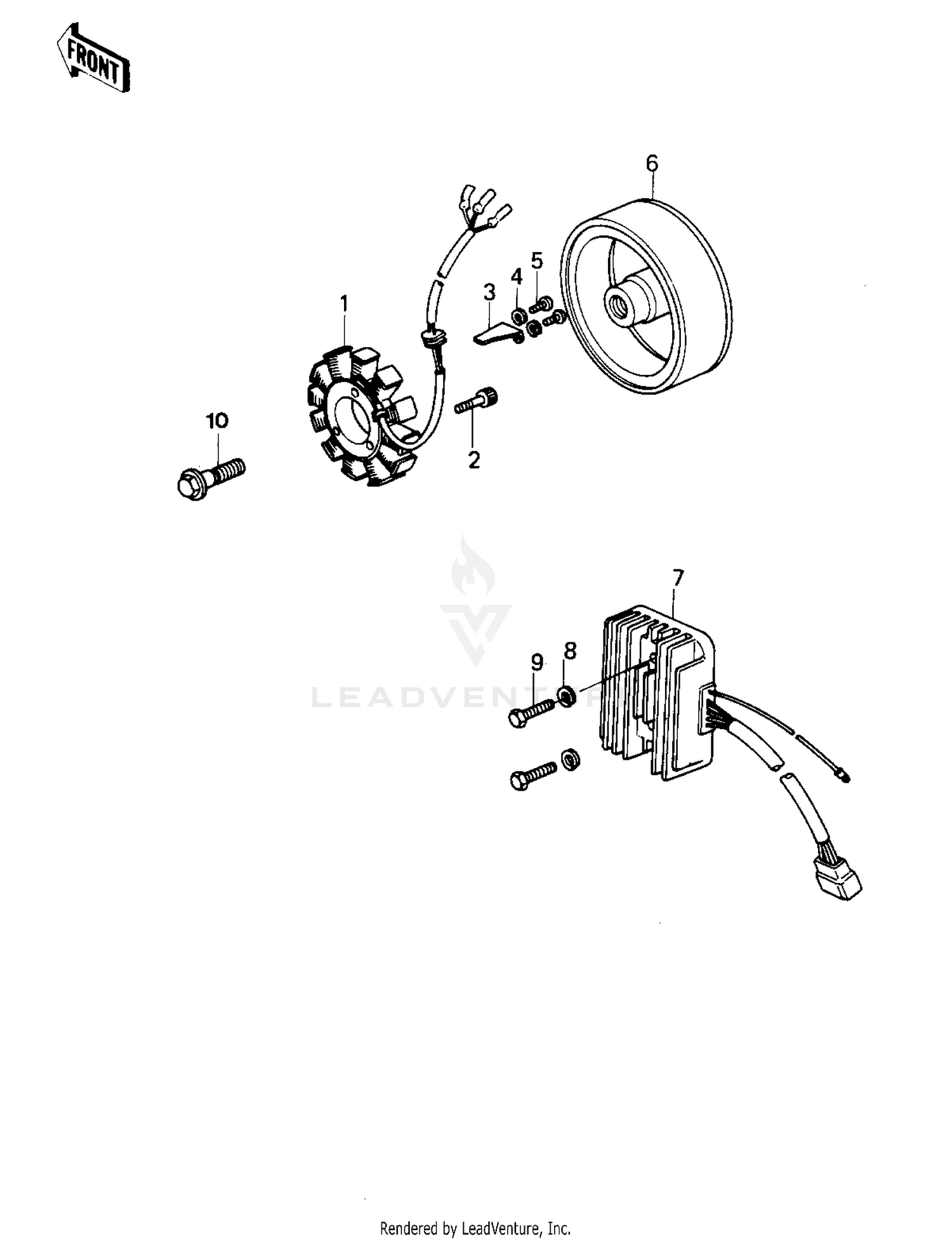 GENERATOR/REGULATOR ('79-'80 B3/B4)