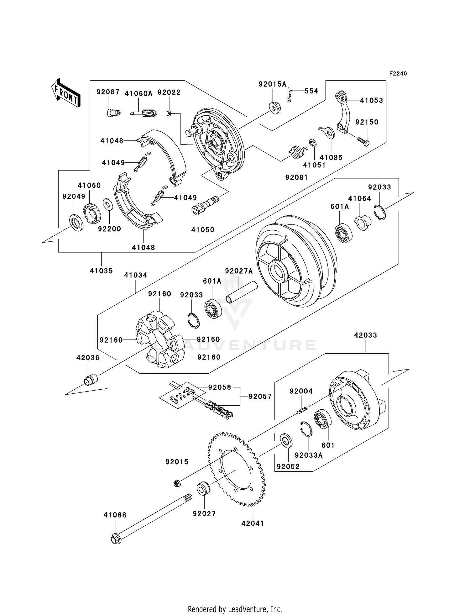REAR WHEEL/CHAIN