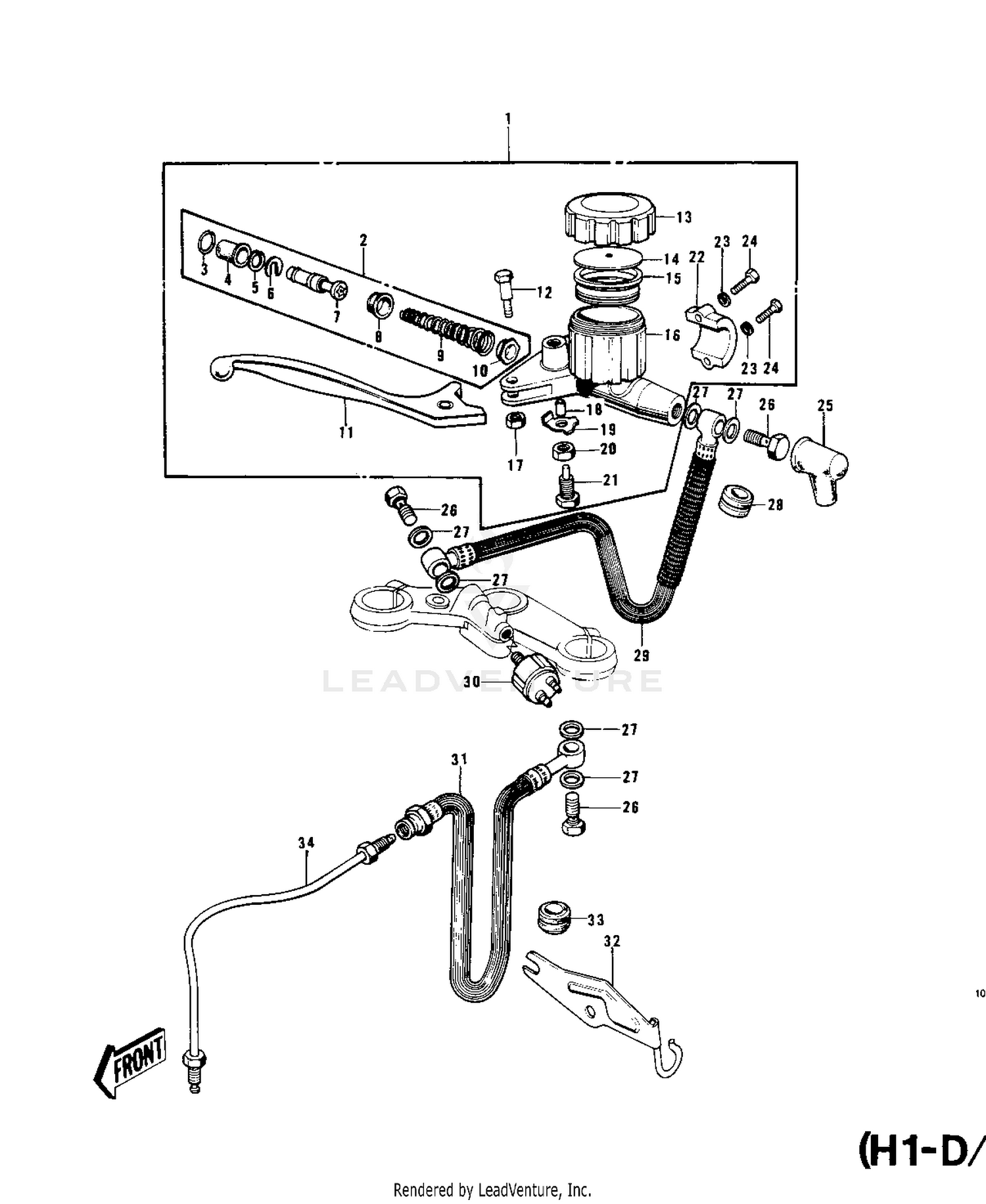 FRONT MASTER CYLINDER (H1-D/E/F)