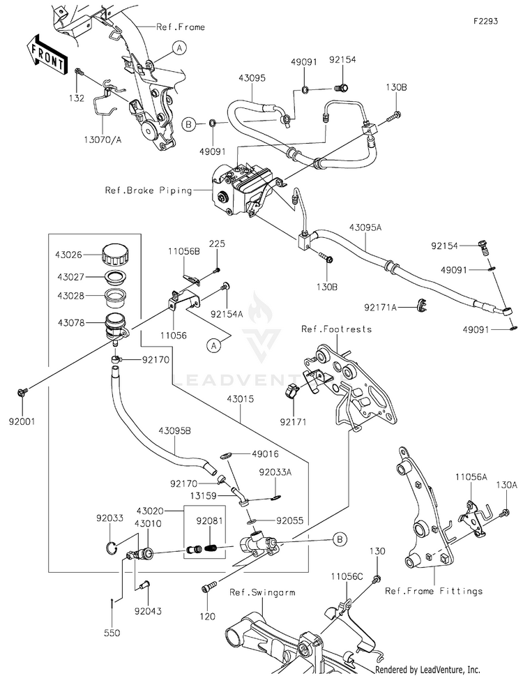 Rear Master Cylinder Schematic
