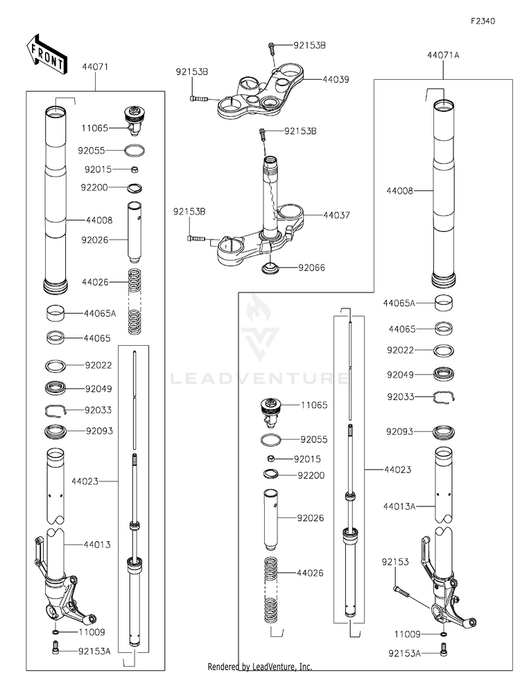 Front Fork Schematic