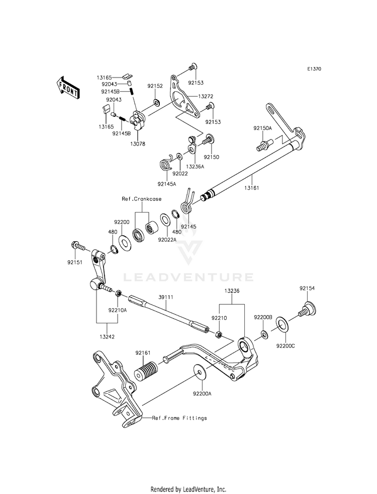 Gear Change Mechanism Schematic