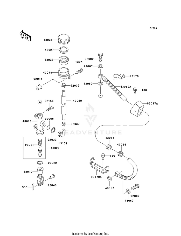 Rear Master Cylinder Schematic