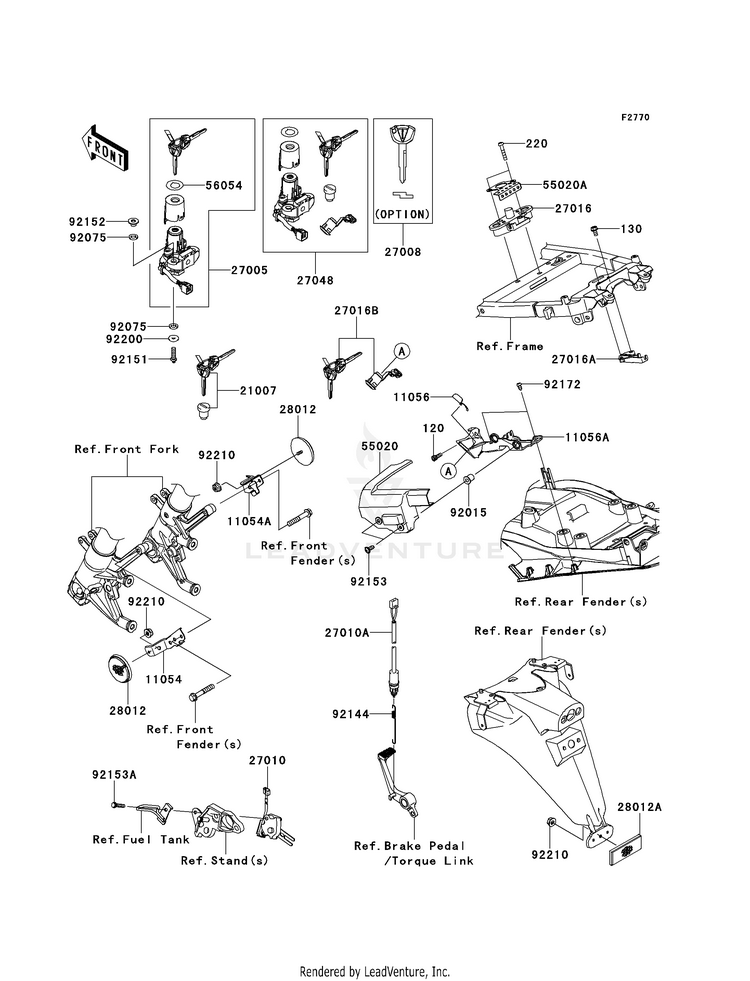 Ignition Switch/Locks/Reflectors Schematic