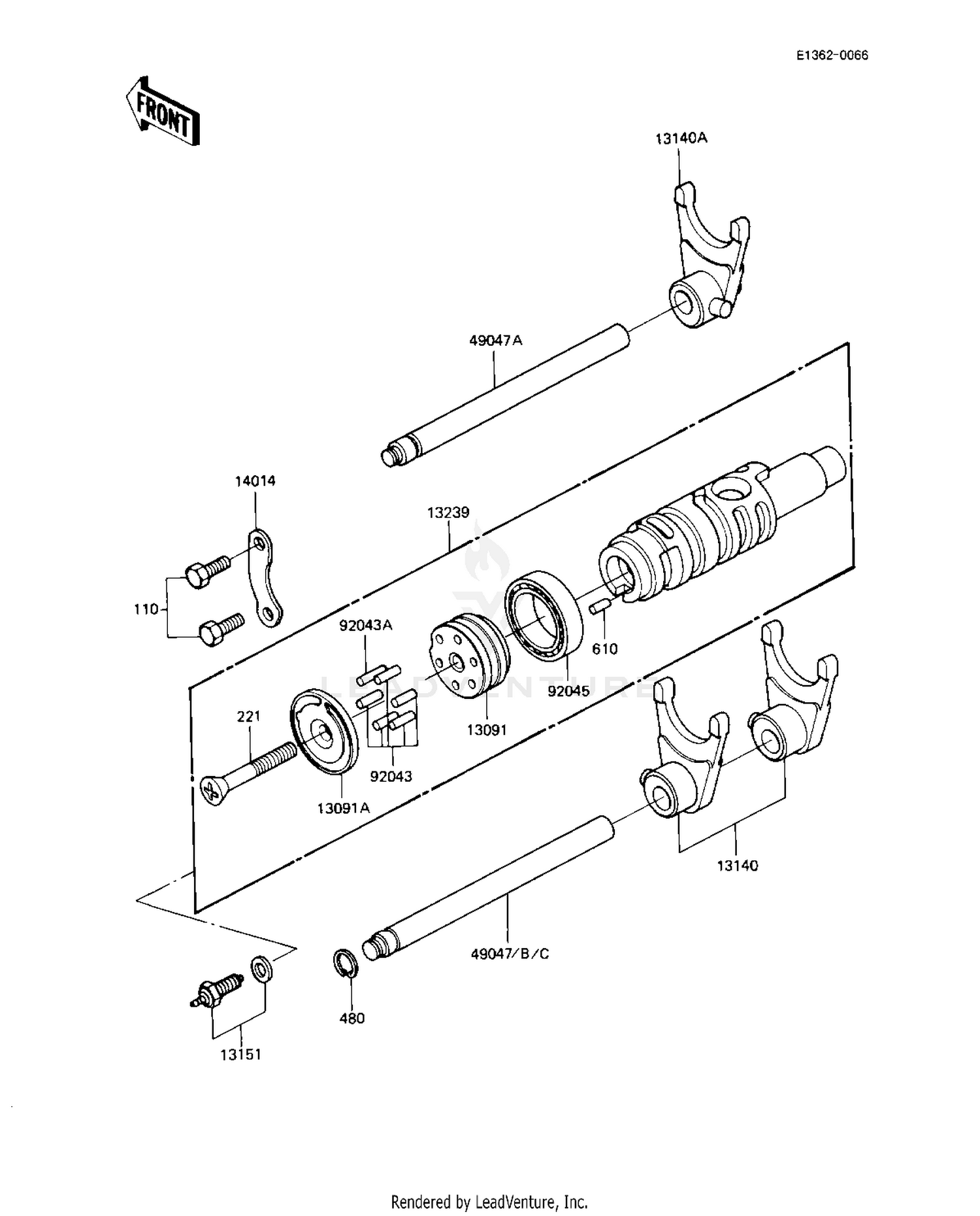 GEAR CHANGE DRUM & FORKS