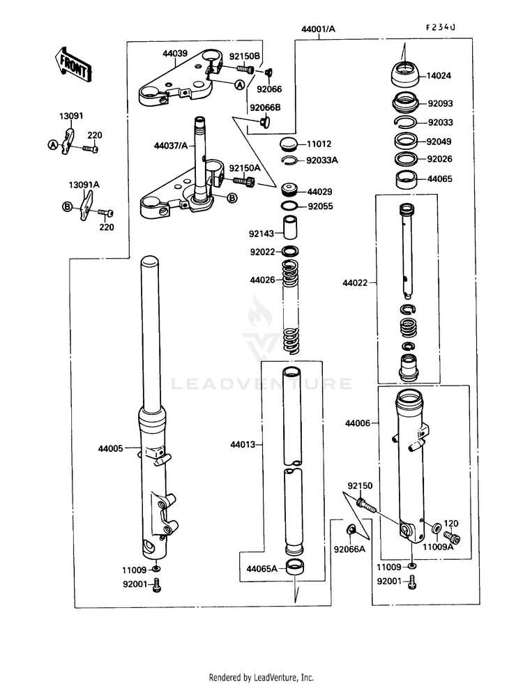 Front Fork Schematic