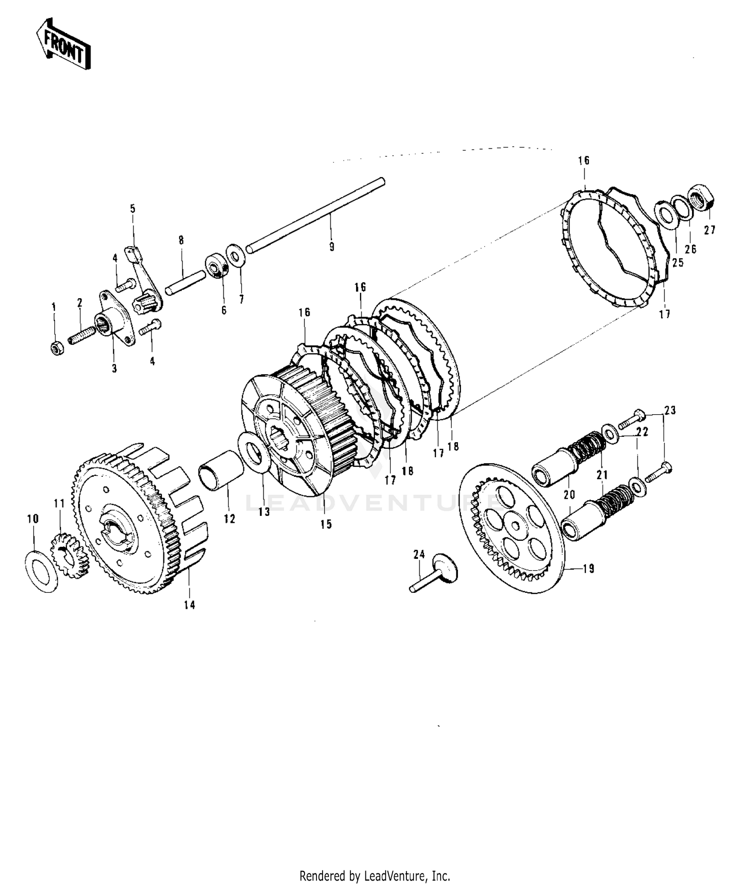 CLUTCH ('73-'75 F11/F11-A/F11-B)