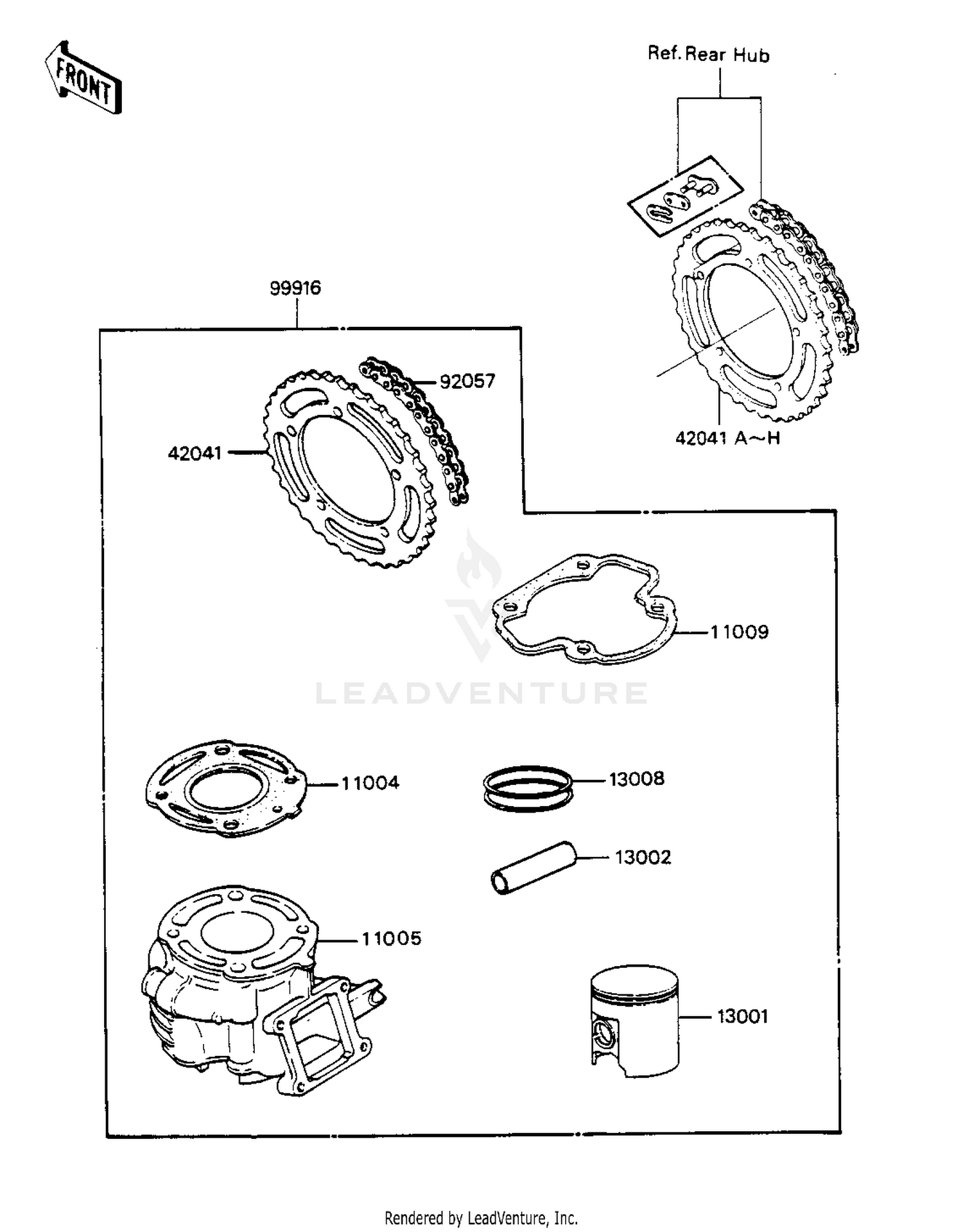 OPTIONAL PARTS ('85 KX80-E3)