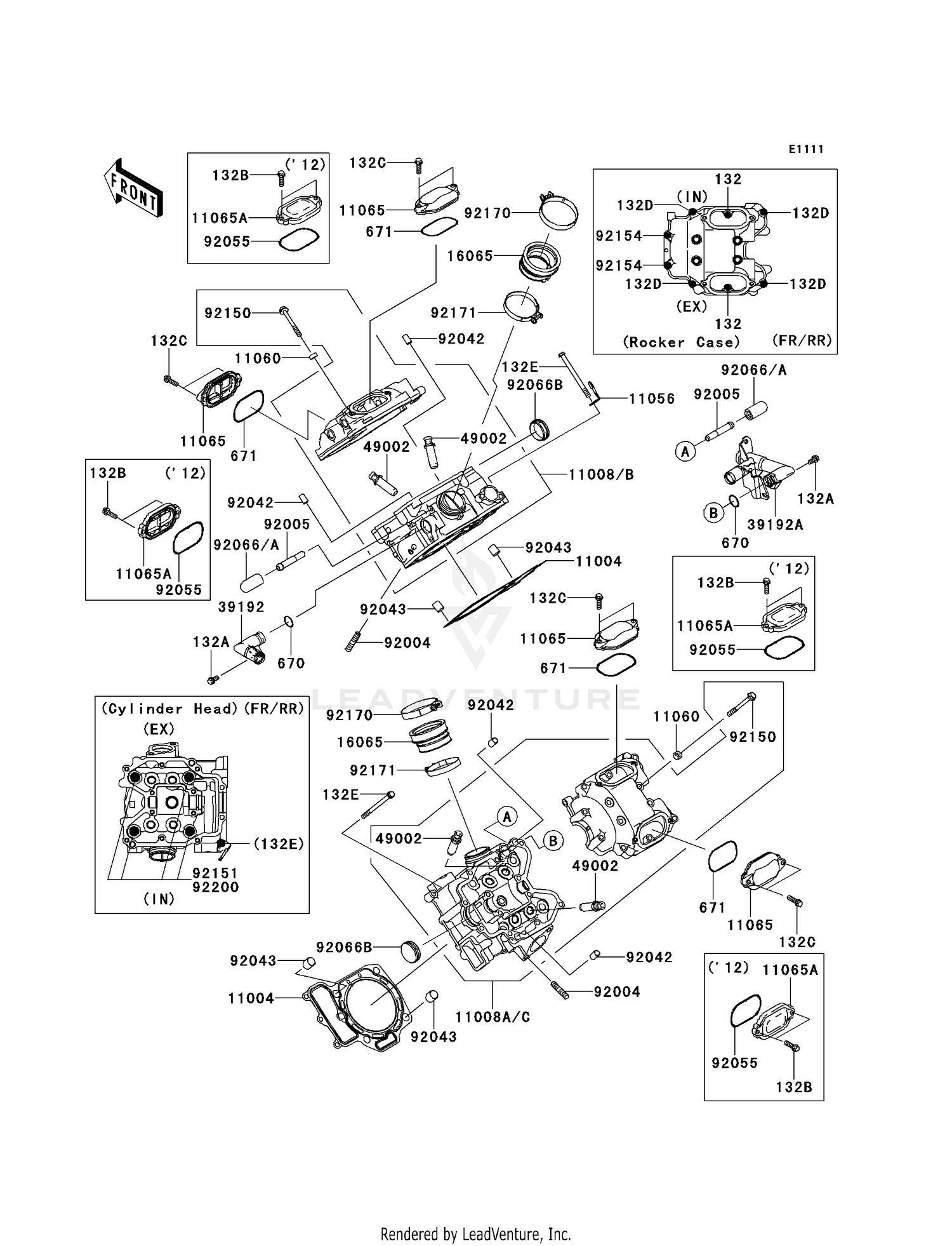 CYLINDER HEAD (-VF750DE095936)