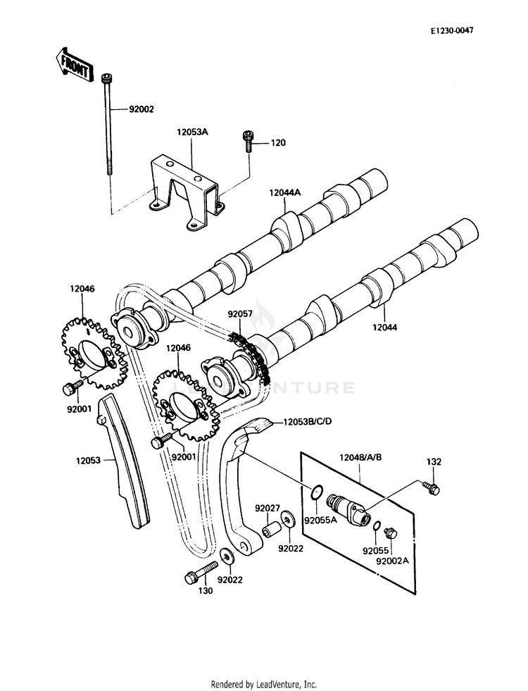Camshaft(S)/Tensioner Schematic