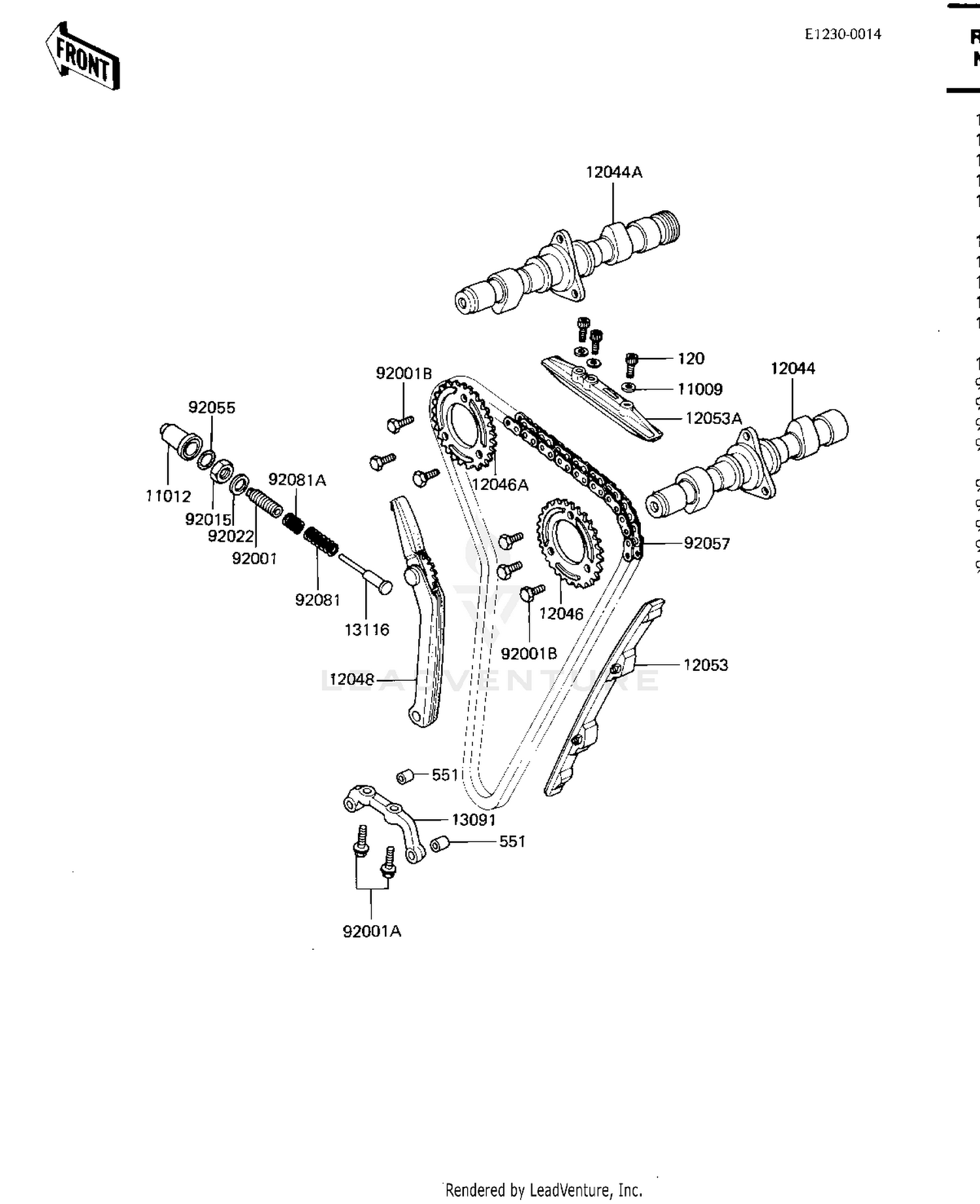 CAMSHAFTS/CHAIN/TENSIONER