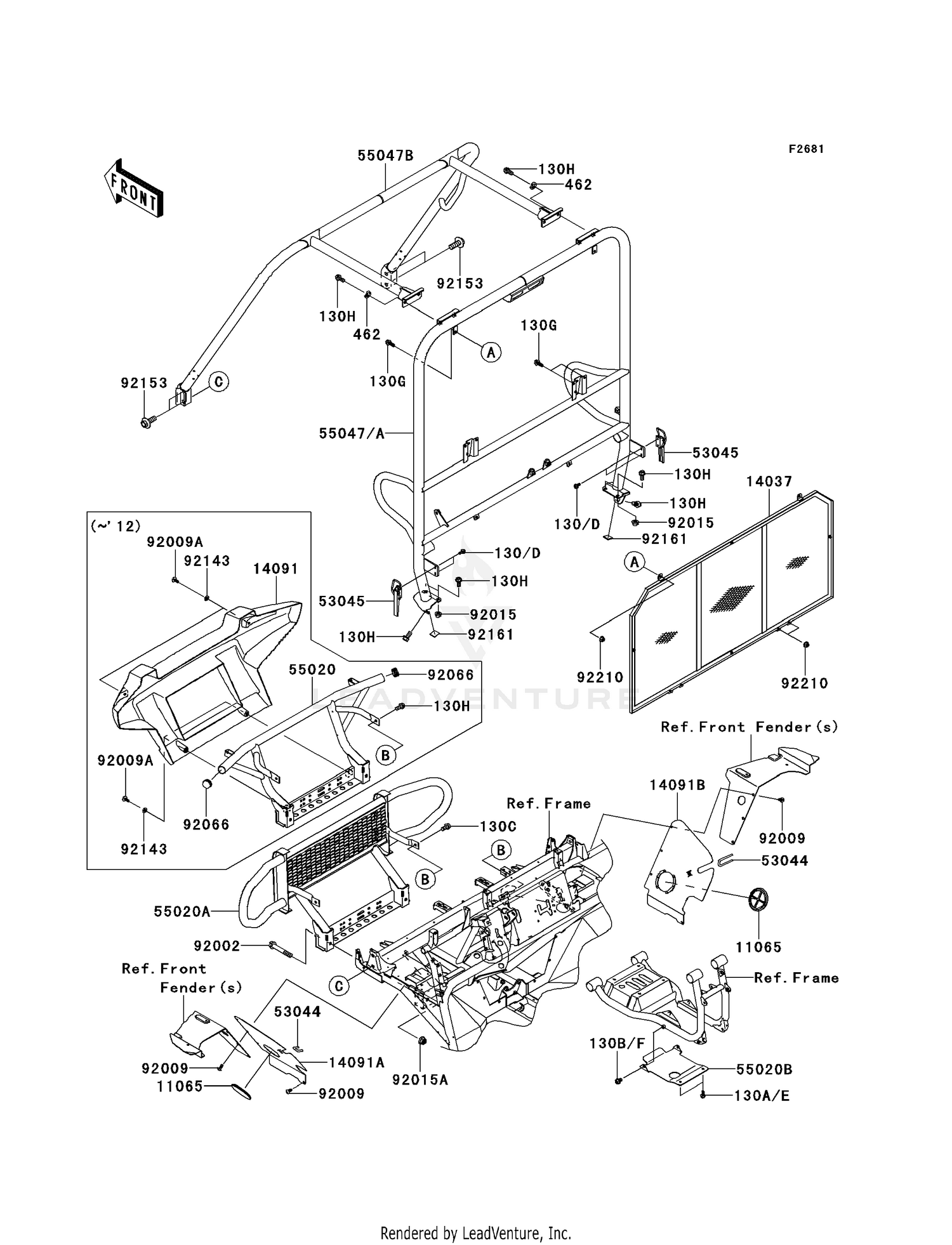 GUARDS/CAB FRAME