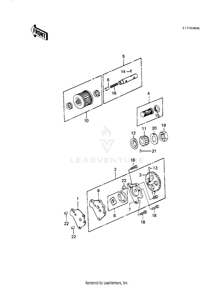 Oil Pump/Oil Filter Schematic