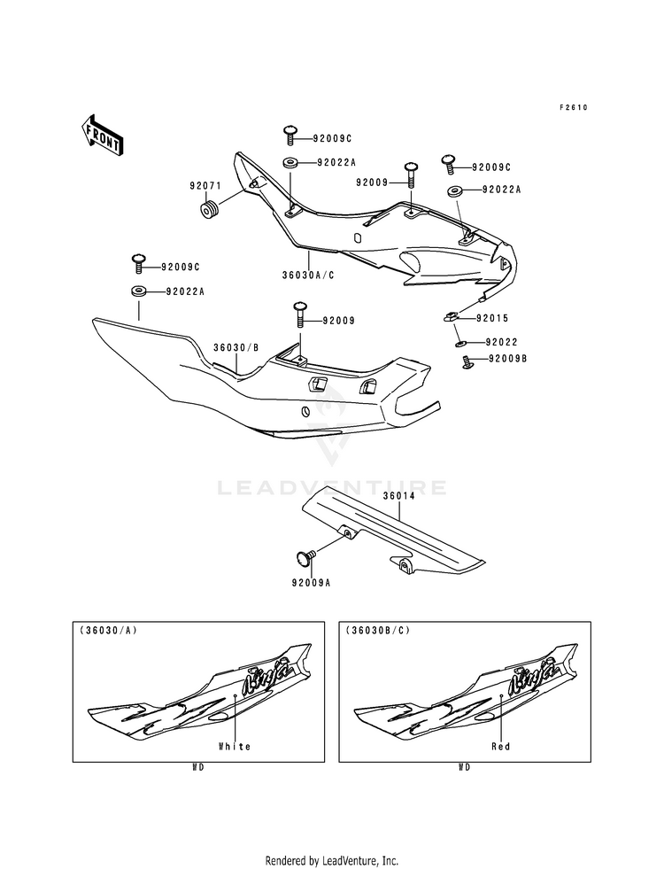 Side Covers/Chain Cover (Zx600-F1) Schematic