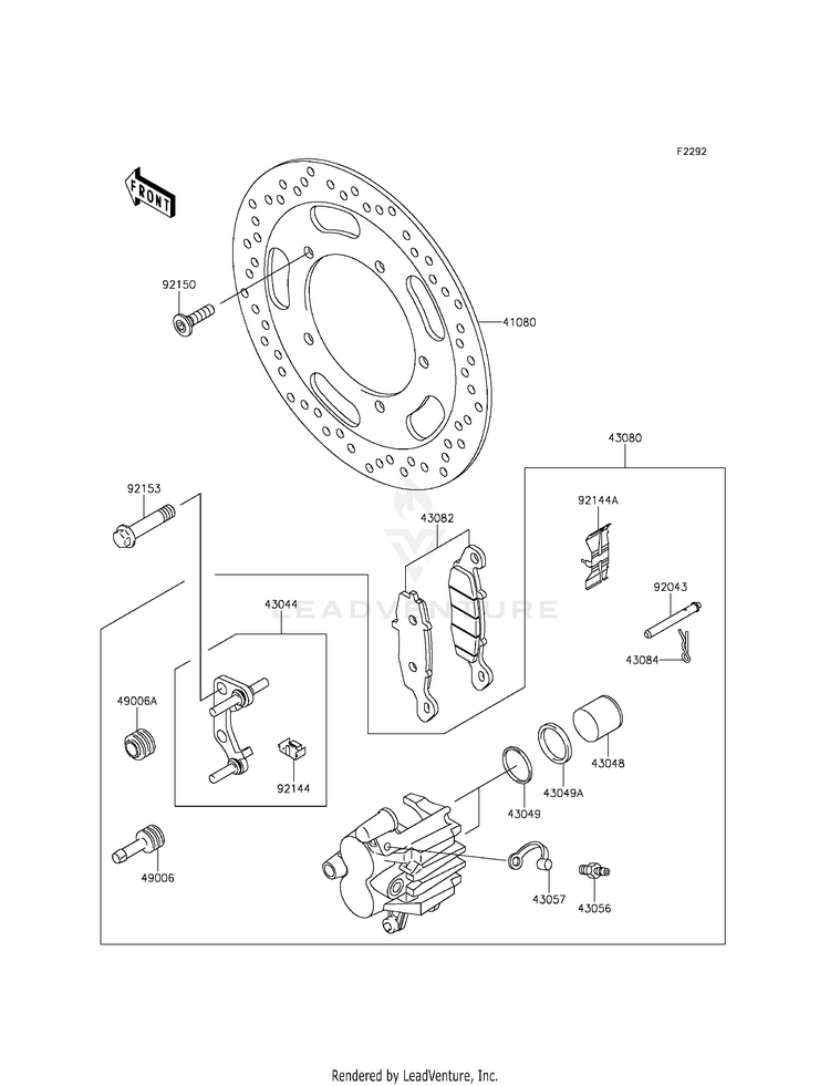 Front Brake Schematic