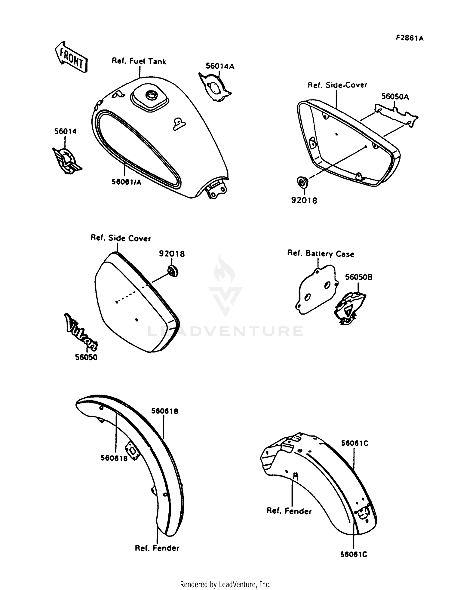 DECALS (BLUE/SILVER)(VN1500-A10)