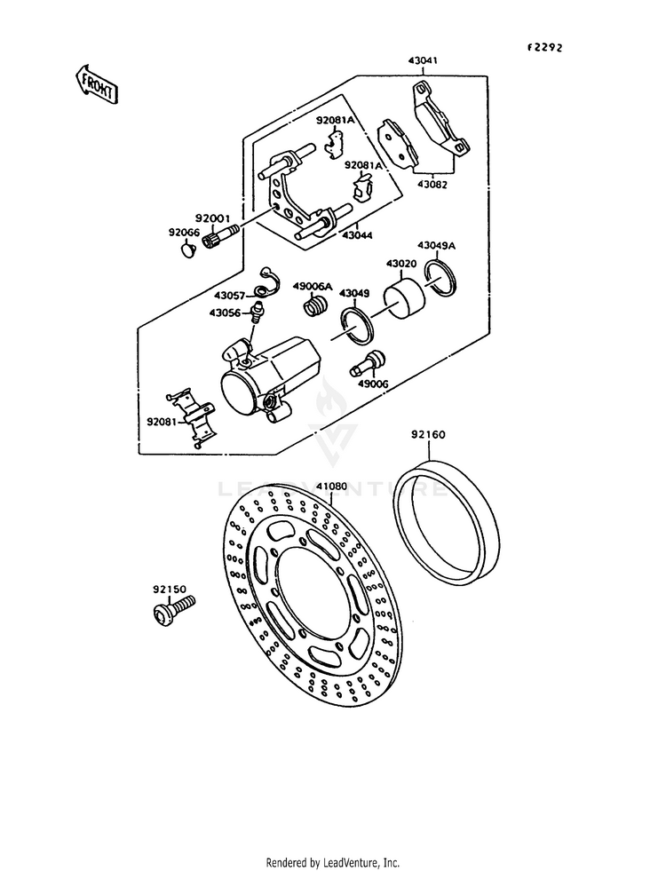 Front Brake Schematic