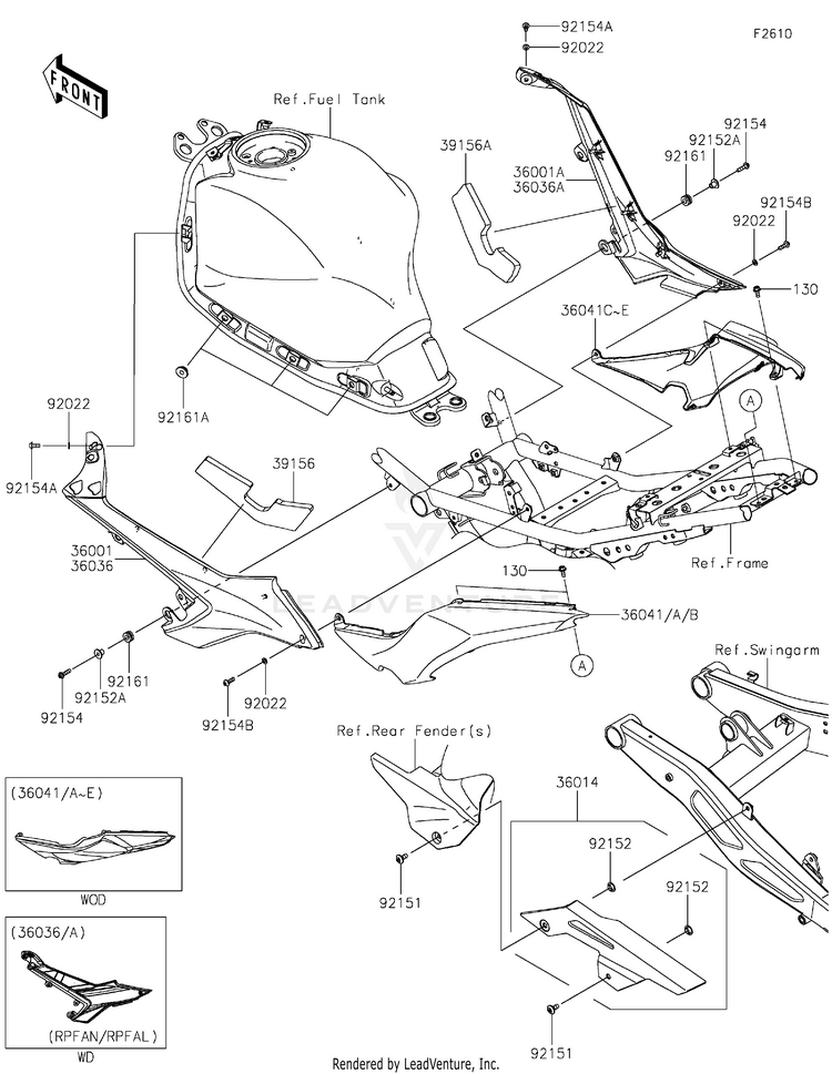 Side Covers/Chain Cover Schematic