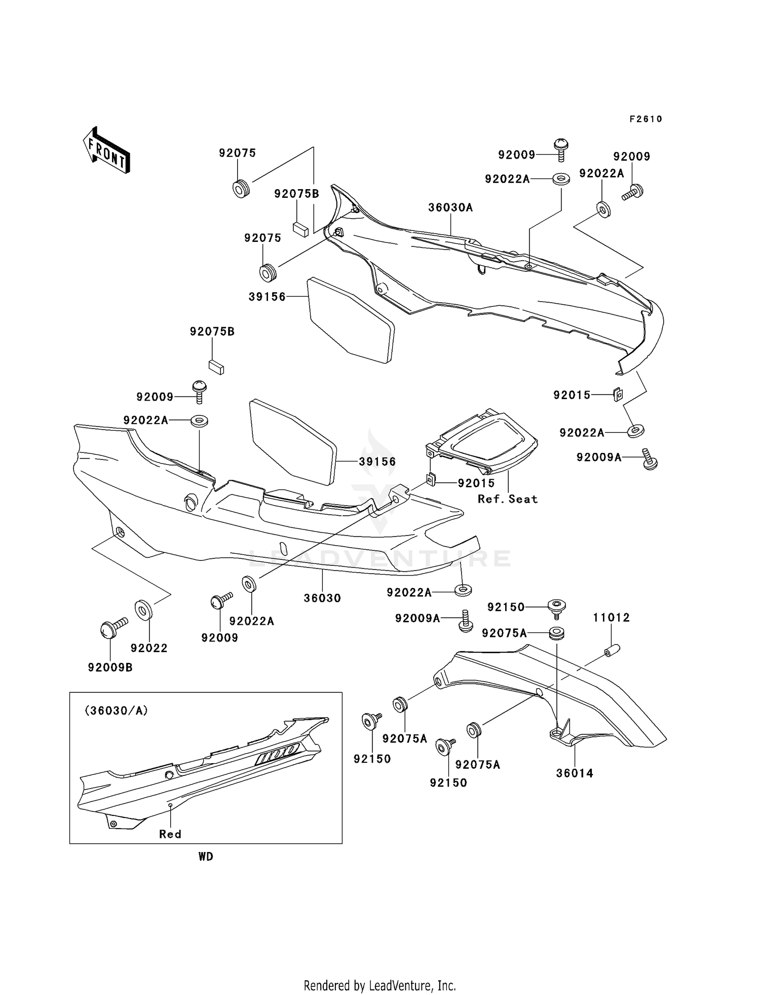 SIDE COVERS/CHAIN COVER (ZX1100-E1)