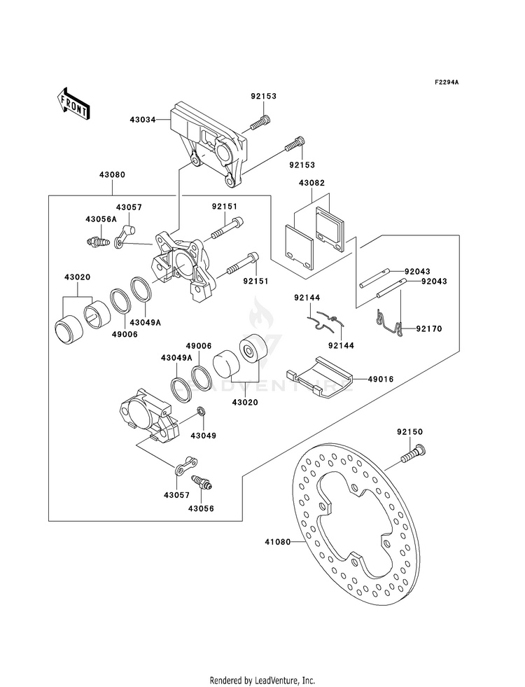 Rear Brake (B3/B4) Schematic