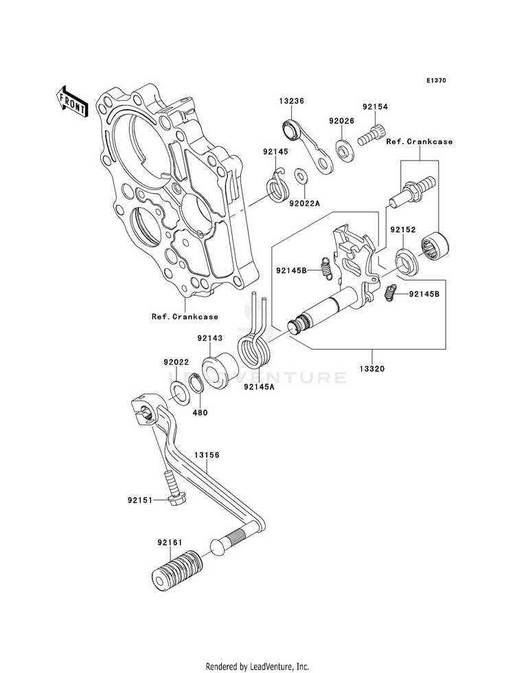 Gear Change Mechanism Schematic
