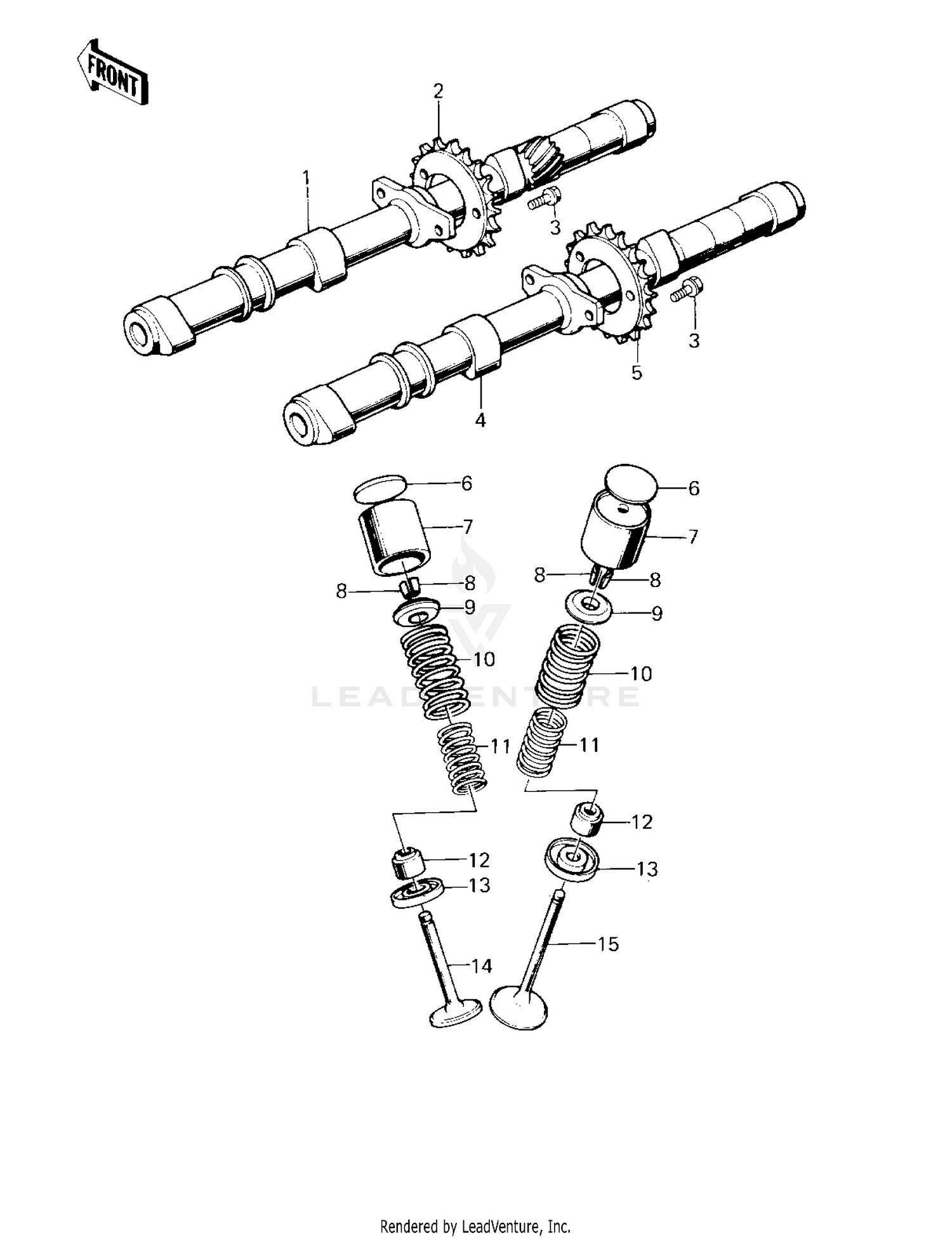 CAMSHAFTS/VALVES ('80 D3)