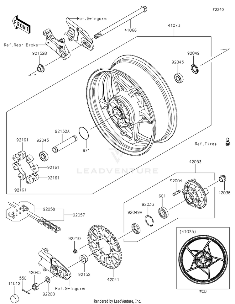 Rear Wheel/Chain Schematic