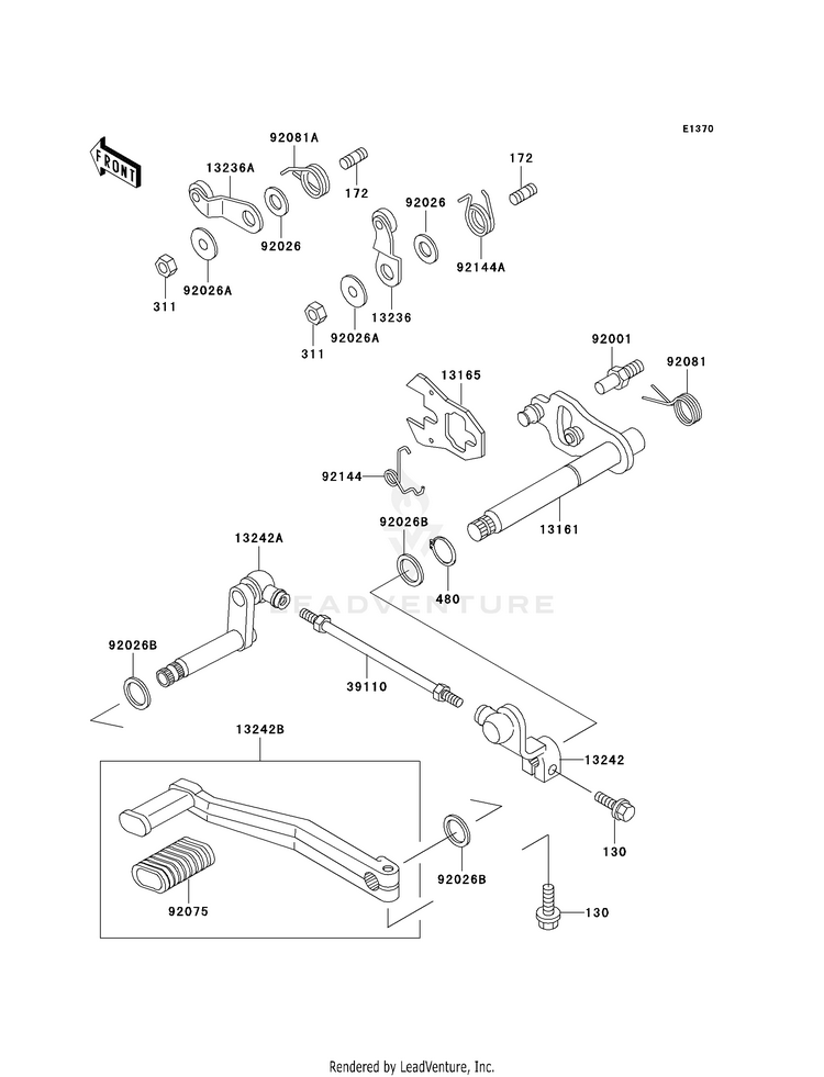 Gear Change Mechanism Schematic