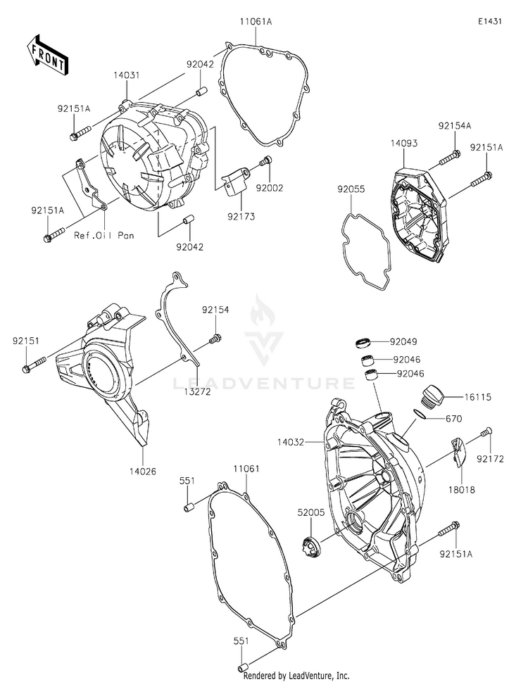 Engine Cover(S) Schematic